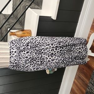 She + Sky Leopard Print Skirt